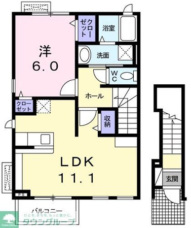サンパティークの物件間取画像